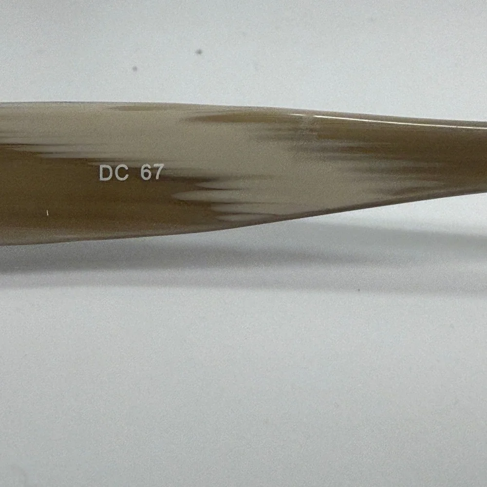 DiCaprio DC 67 Brown Eyeglasses‎ Frames 51-16-140 Heart Rhinestone Detail Womens